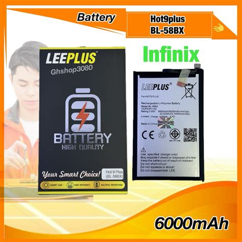 แบตเตอร infinix hot plus BL BX ยหอ leeplus แท mAh Shopee Thailand