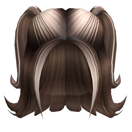 Half Up Spiked Two Tone Pigtails In Brown Blonde Roblox