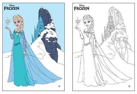 Elsa's Ice Castle Coloring Pages - FREE COLORING PAGES