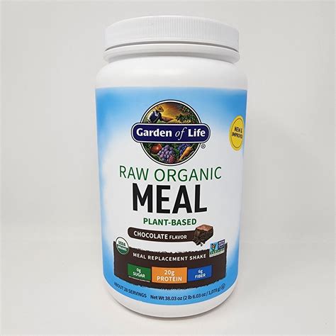 Garden Of Life Meal Replacement Powder Raw Organic Plant Based Lb