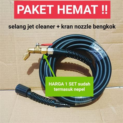 Jual Paket Set Selang Jet Cleaner Konektor Kran Nosel Cuci Steam