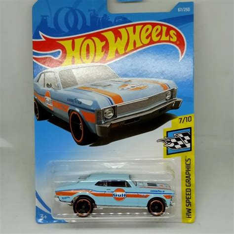 Jual Hot Wheels 68 Chevy Nova Gulf Shopee Indonesia