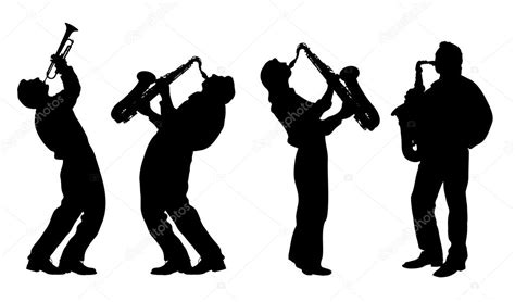 Silhouette Of Jazz Musician Stock Vector 24787045