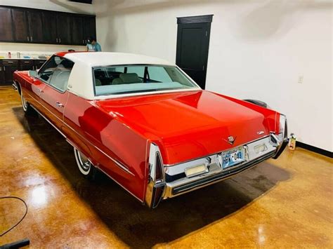 Red 1973 Cadillac Fleetwood Sixty Special Brougham Classic Cadillac