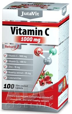 Zaradenie JutaVit Vitamín C 1000 mg D3 400 IU zinok 15mg do ADC