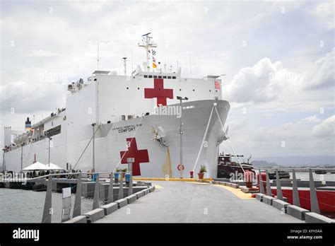 The Military Sealift Command Hospital Ship Usns Comfort T Ah Stock