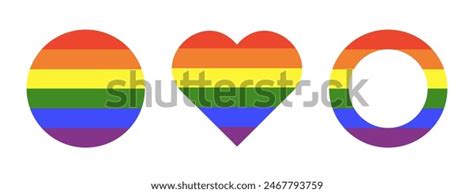 Rainbow Flag Gay Pride Frames Progress Stock Vector Royalty Free Shutterstock