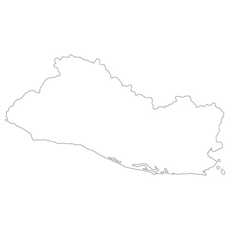 Premium Vector | El salvador map map of el salvador in white color