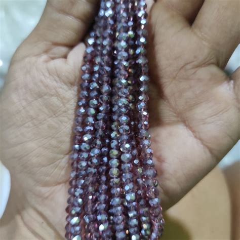 Jual Kristal Ceko Bakpau 4mm Warna Ke 1 Variasi AB Shopee Indonesia