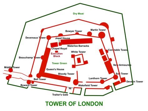 Tower of London map