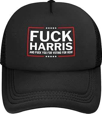 Fuck Kamala Harris Mesh Hat Fuck Harris 2024 Fuck You Baseball Cap Men Women F K Kamala Harris