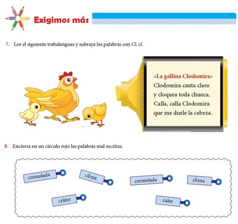 Ficha De Letra Cr Y Cl Para Primero De Primaria A My Xxx Hot Girl