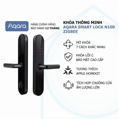 Khóa thông minh Aqara N100 Zigbee Quốc Tế Apple HomeKit
