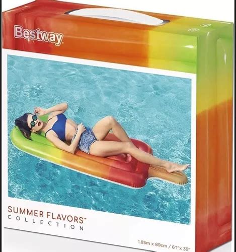 Inflable Helado Flotador Grande Bestway Color Negro Cuotas sin interés