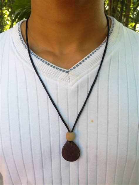 Coconut Necklace Coconut Shell Necklace Coconut Shell Etsy