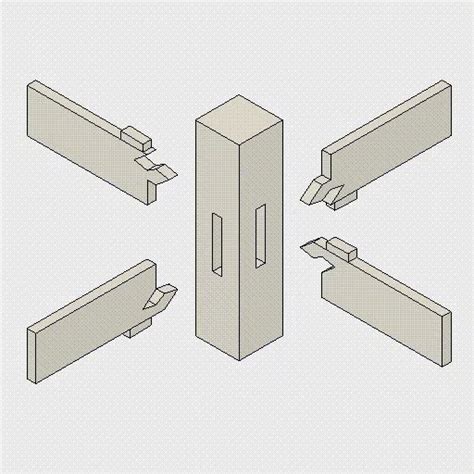 Деревянные крепления без гвоздей, клея и саморезов | Пикабу