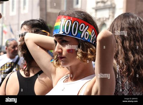 Rome Italy 10th June 2017 People Celebrate Gay Pride In Rome Italy Gari Wyn Williams Alamy