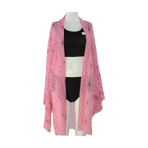 Listo stock Demon Slayer Cosplay Kochou Shinobu Bikini Traje De Baño Conjunto Kimetsu no Yaiba