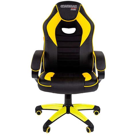 Chairman Game 16 Black/Yellow — купить игровое кресло по низкой цене