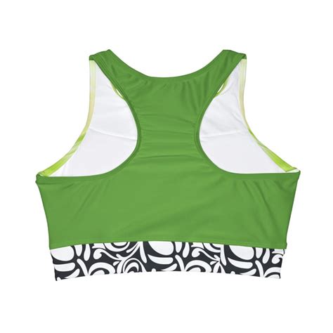 High Neck Crop Bikini Top AOP Activewear Streetwear Dancewear Etsy