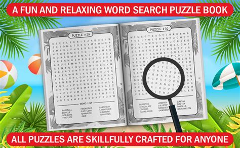 2023 Summer Word Search Puzzle Book For Adults A Fun And Relaxing