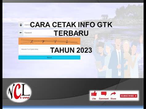 Cara Cetak Info Gtk Terbaru Youtube