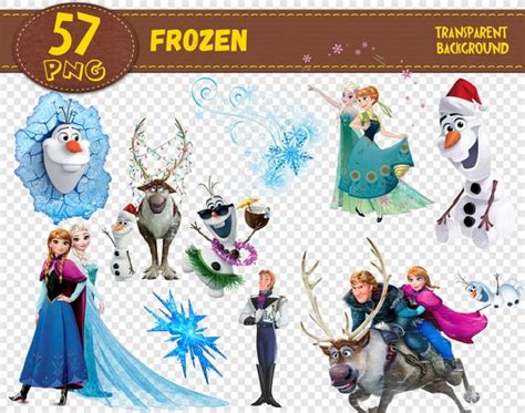 Frozen Clipart Frozen Characters Frozen Png Printable | Etsy