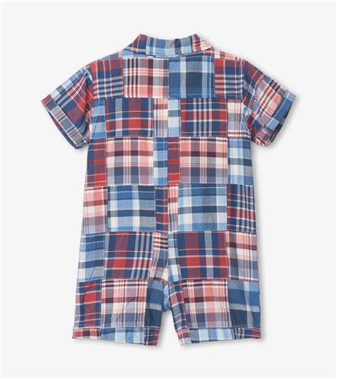 Hatley Madras Plaid Baby Woven Romper Eden Lifestyle