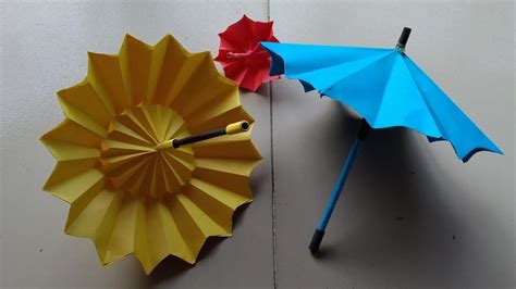 How To Make A Paper Umbrella That Open And Close Very Easy