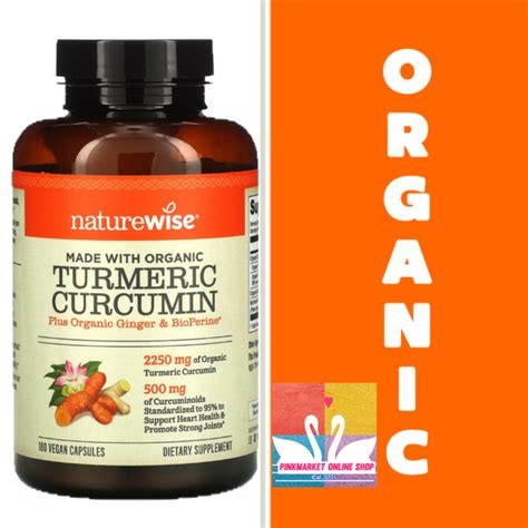 Naturewise Turmeric Curcumin Plus Bioperine And Ginger 2250mg Organic