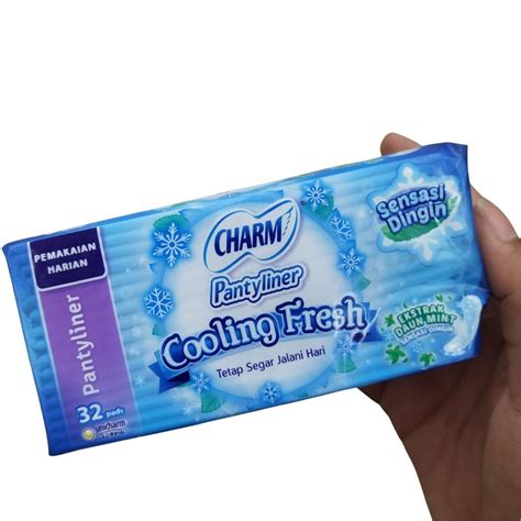 Jual Charm Pantyliner Extra Daun Mint Cooling Fresh S Pure Style