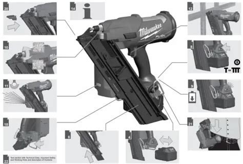 Milwaukee M Ffn Fuel Framing Nailer Kit Instruction Manual