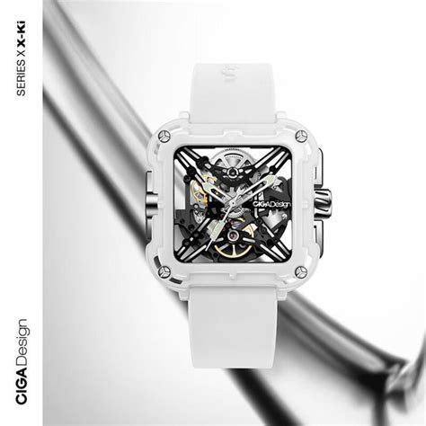 CIGA Design Часы наручные Механические CIGA Design X FOURTRY, белый ...