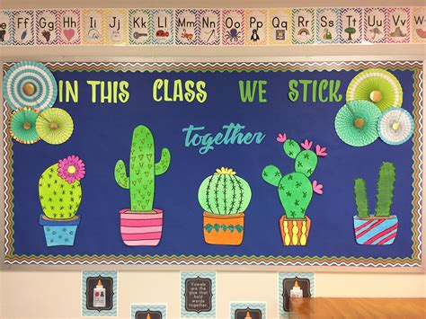 Cactus Bulletin Board School Decorations Classroom Themes School Crafts