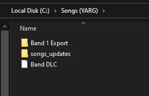 how to add songs to yarg