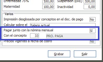 Cómo abonar las pagas extras mes a mes en Sage Despachos for Life