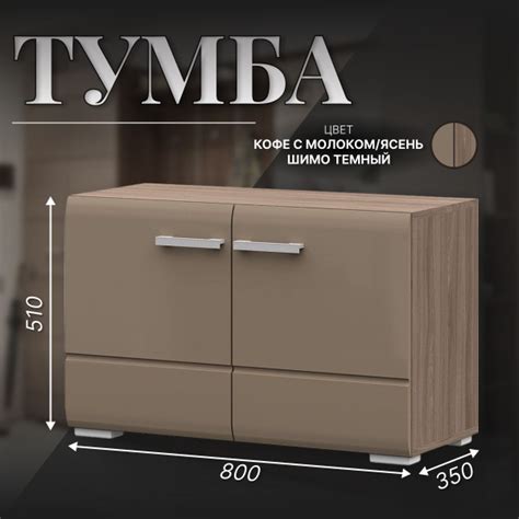 Обувница МФ Стендмебель Вегас_Кофе с молоком/ясень шимо темный, ЛДСП ...