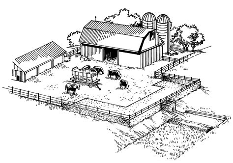 Farm House Cblack And White Clipart Clipground