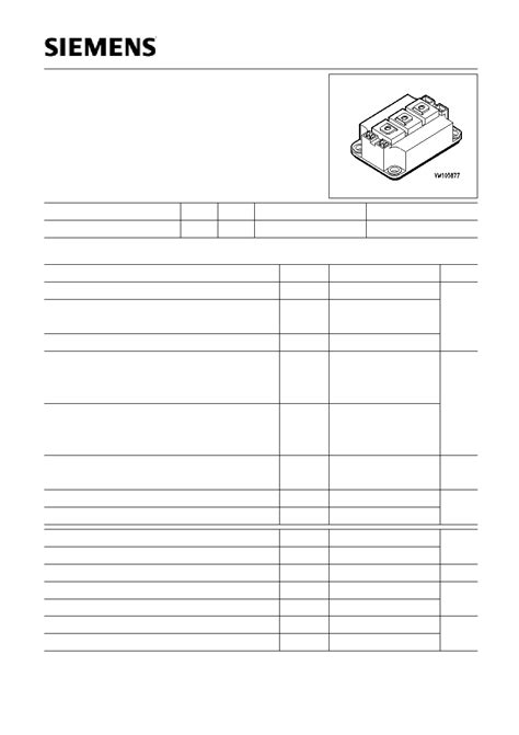 Bsm Gb Dn Datasheet Pages Siemens Igbt Power Module Half