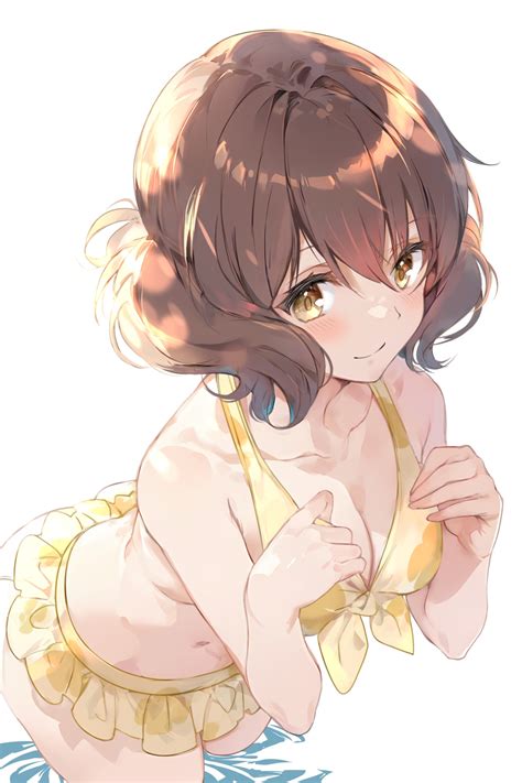 Uu Tan Hushigi Oumae Kumiko Hibike Euphonium Highres Girl Bikini Bikini Skirt Blush