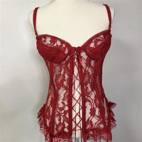 Lace Up Corset Lingerie Top Size 38 Will Fit A Depop