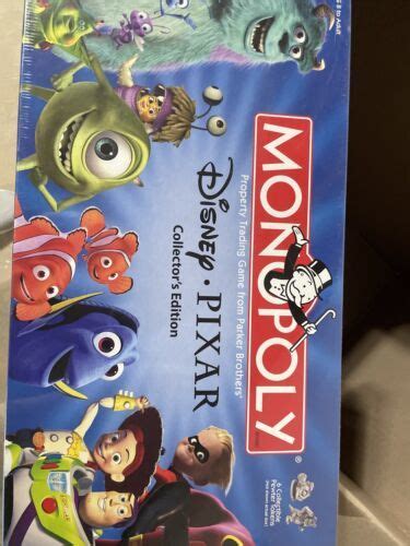 Monopoly Disney PIXAR Collector's Edition Board Game - 2005 - NEW ...