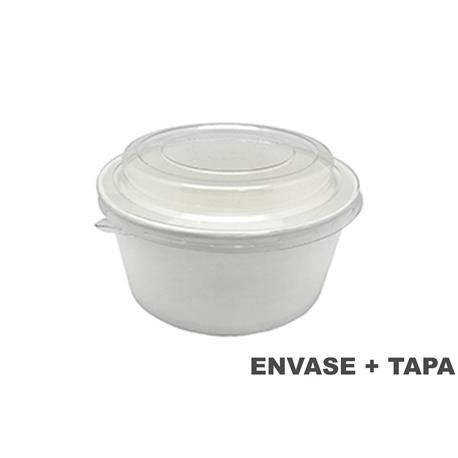 Ensaladera CARTÓN Kraft 750ml Tapa PET 50 400