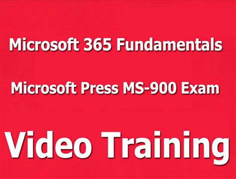 Ms 900 Press Exam Microsoft 365 Fundamentals Video Training Tutorial Cbt Ebay