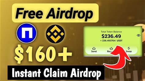 160 Instant Claim Airdrop Free Airdrop Today Binance New Airdrop