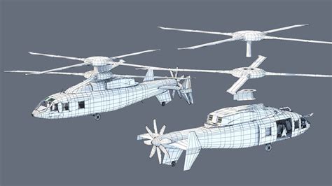 SB 1 Defiant Helicopter Sikorsky Boeing - 3D Model by citizensnip