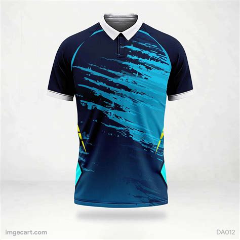 Cricket Jersey Design Blue Brush Effect Imgecart