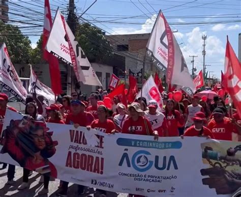 Professores De Se Paralisam Atividades E Fazem Ato Contra Privatiza Es