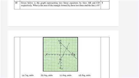 Given Below Is The Graph Representing Two Linear Equations By Lines Ab