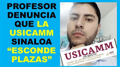 Soy Docente Profesor Denuncia Que La Usicamm Sinaloa “esconde Plazas